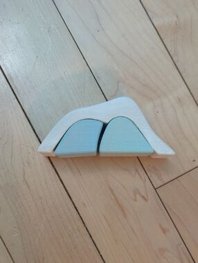 Wooden Iceberg Pastel Blue Stacking Toy